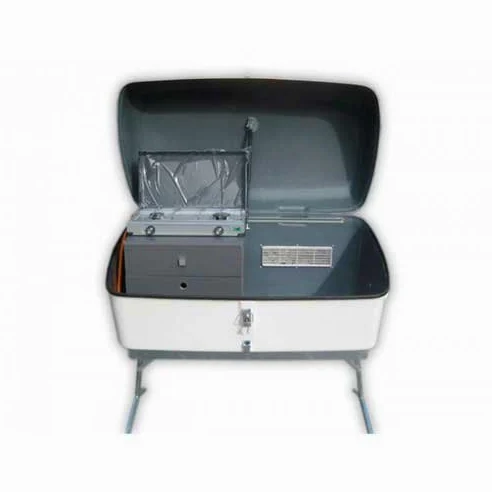 COMANCHE Cofre Camper portaequipaje con Patas y Cocina para Remolque, Medidas 117x63x57cm