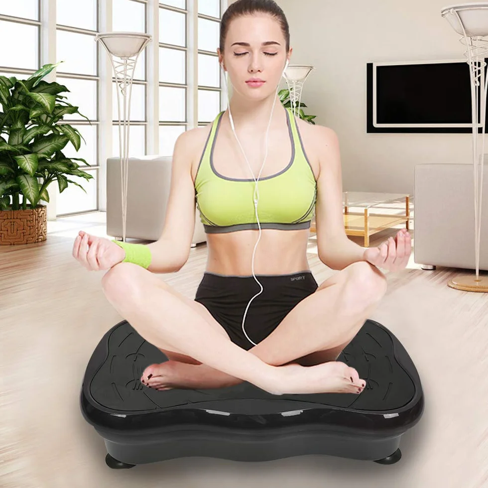 Plataforma giratoria oscilante para fitness, placa vibratoria 3D con 2 bandas de resistencia, plataforma oscilante, 5 modos de programación, 95 niveles, pantalla LCD, carga máxima 120 kg