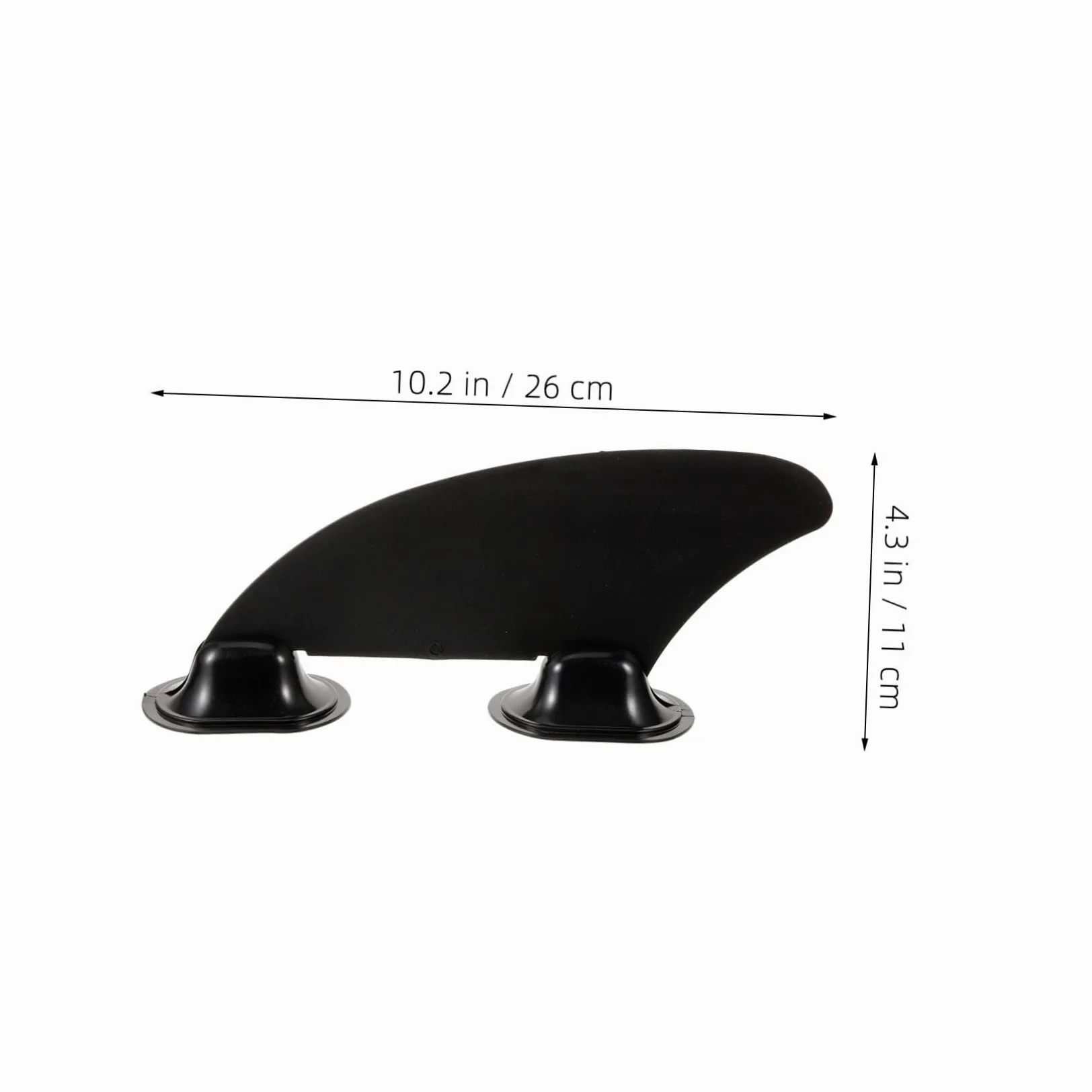 2 Aletas De Repuesto para Tabla De Paddle Surf Aletas Inflables Central Desmontable Accesorios para Tabla De Surf De Repuesto De PVC Color Negro