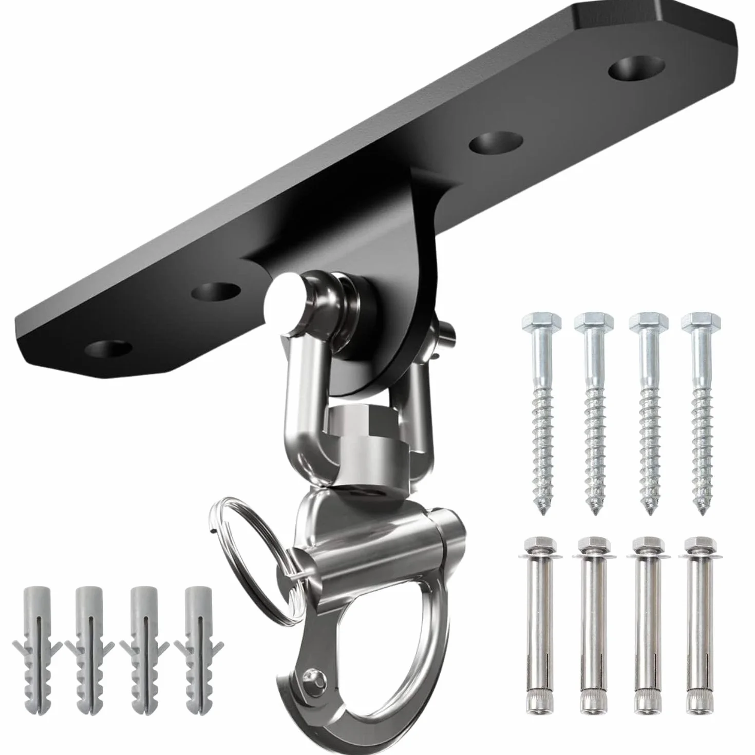 Heavy Bag Hanger,Wall Ceiling Mount Hook 360° Rotation