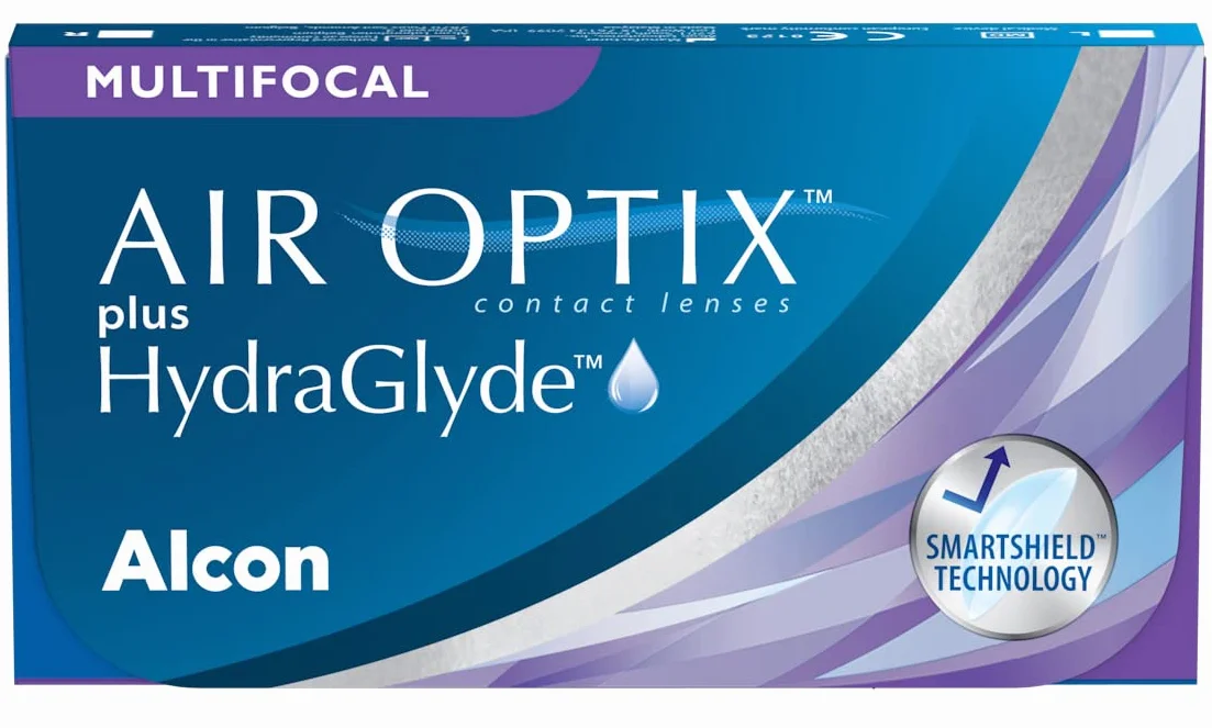 Air Optix plus HydraGlyde Multifocal Lentes de Contacto Progresivas Reemplazo Mensual Pack 3 R 8.6 mm D 14.2 mm Alta Adición +2 Dioptrías