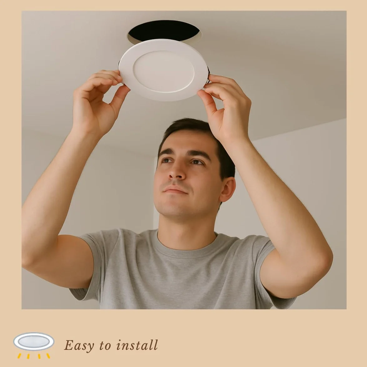 Jandei Downlight LED Panel Extraplano Redondo 9W 6000K Blanco Frío Interior Oficina