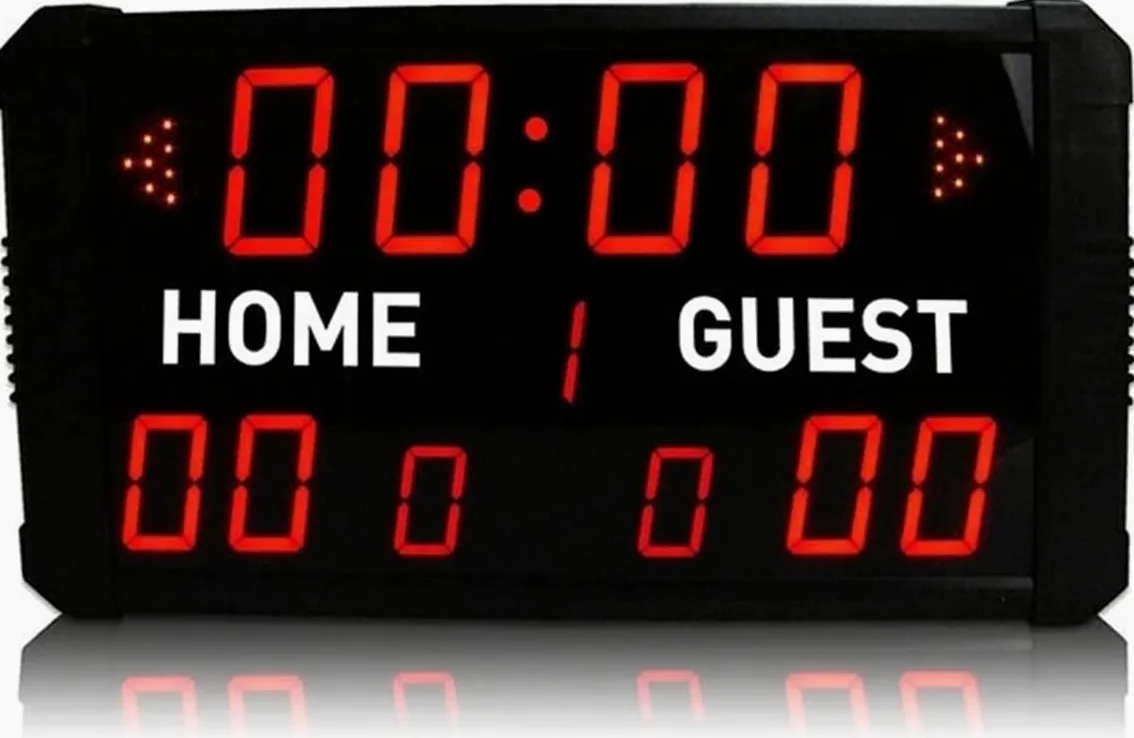 Competencia Especial Marcador Digital, Marcador Deportivo multideportivo for Interiores, Reloj de Tiro 24S, Marcador LED, Baloncesto, fútbol, ​​Multideporte