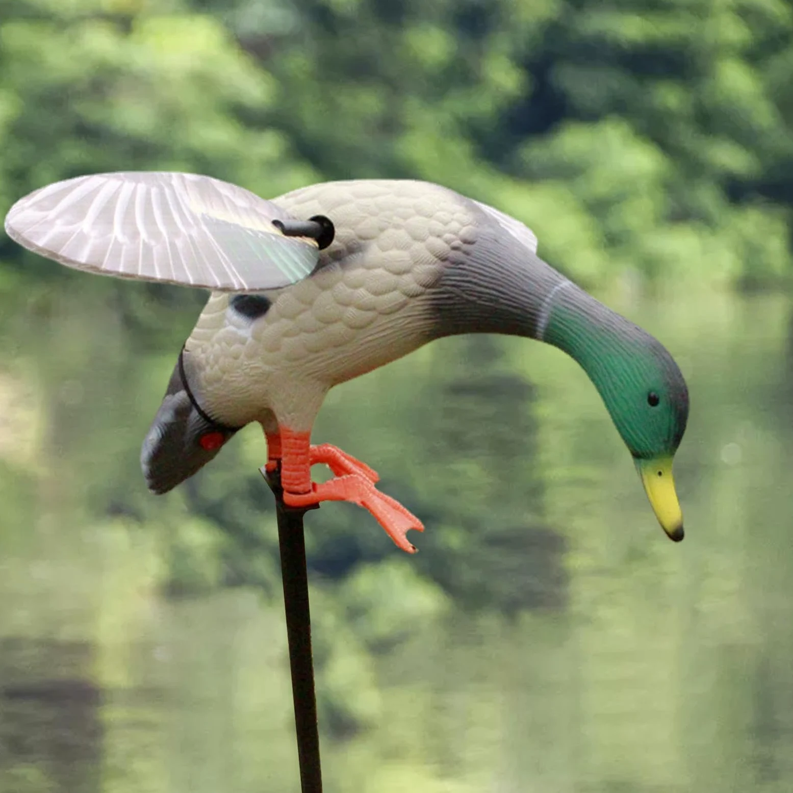 Señuelos de caza de patos, señuelo flexible Mallard Spinningg Wing | Control remoto eléctrico señuelo | señuelo flexible alimentado por pilas, señuelo giratorio para caza de