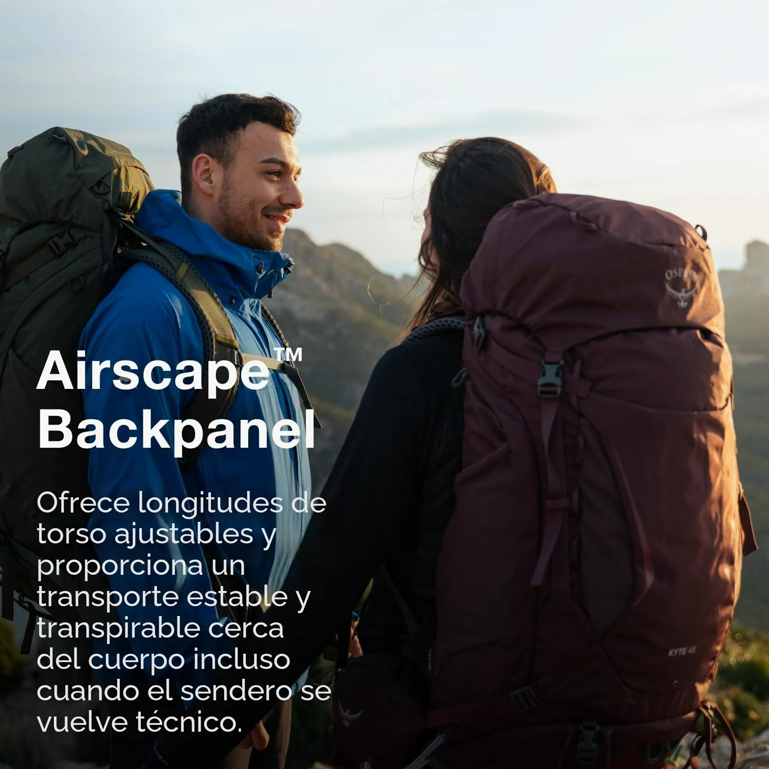 Osprey Kyte Mochila de trekking para mujer, 48L Medium/Large, Serenity Blue