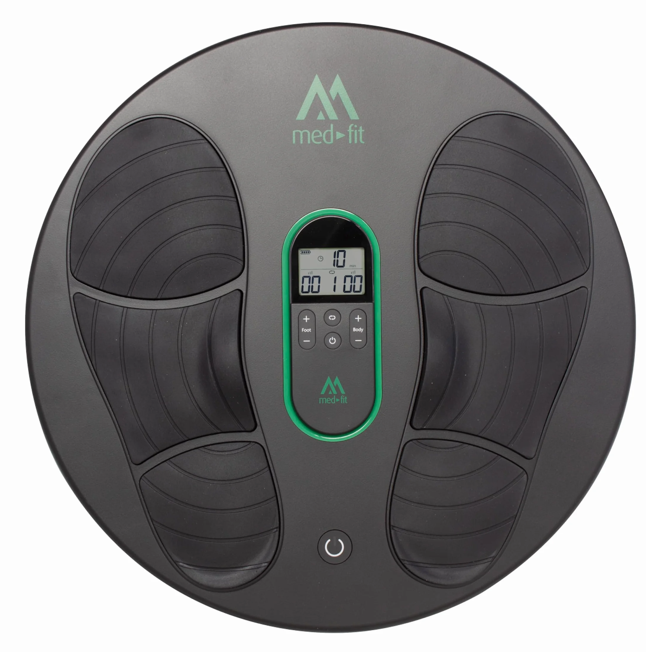 Med-Fit Medi-Boost EMS y TENS Máquina de circulación para pies 18 programas mando a distancia de doble canal