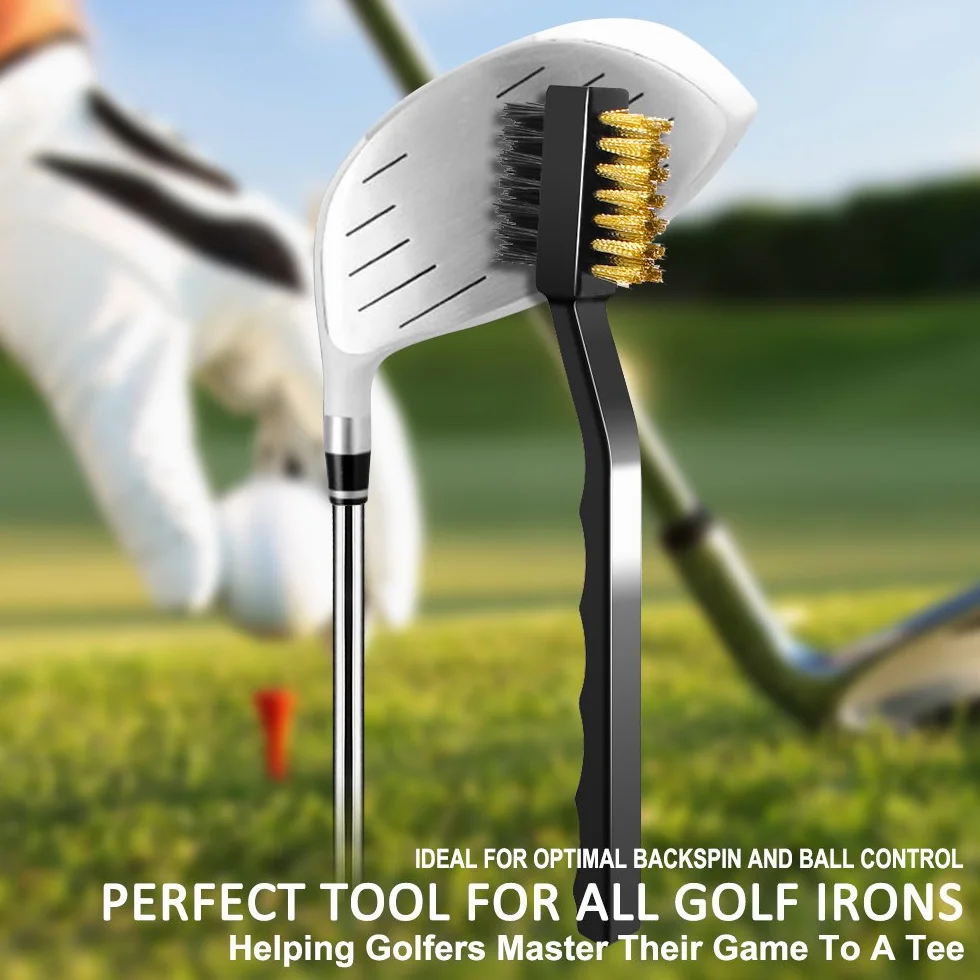 SENHAI Rascador y Cepillo para Palos de Golf, Kit de Limpieza y de Afilado para Ranuras Cabeza Hierros, Accesorios de Golf
