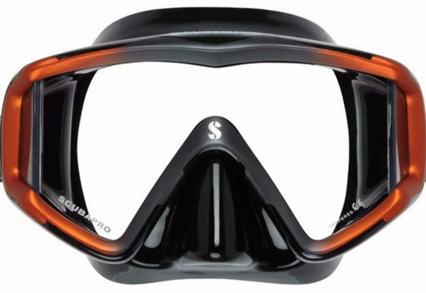 Scubapro - New Crystal VU, Color Transparente,Naranja