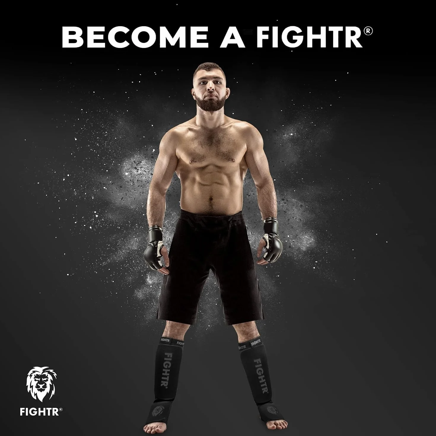 FIGHTR® Tobillera unisex | Ajuste perfecto en la articulación de protección del tobillo | para adultos en talla única para kickboxing, MMA, Muay Thai y otras artes marciales