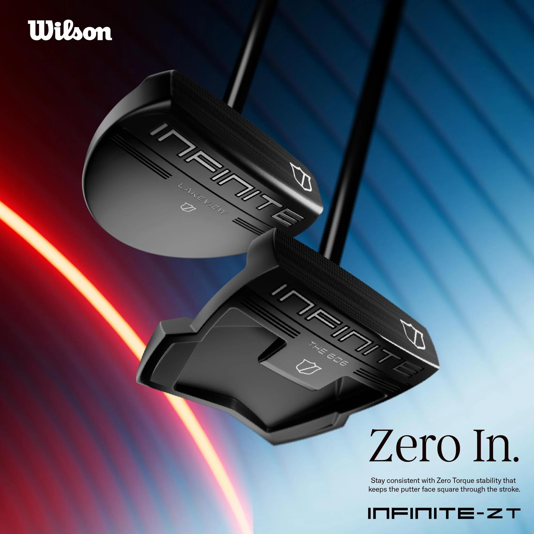 Wilson Infinite Zero Torque The 606 - Putters de Golf - Mano Derecha e Izquierda, 34-35 Pulgadas