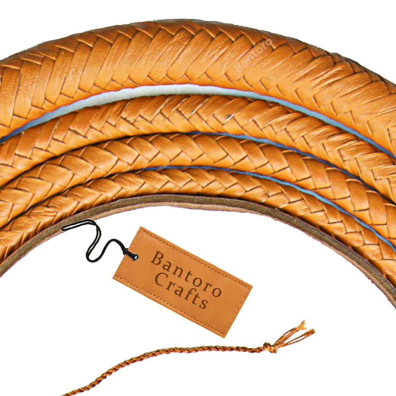 Indiana Jones látigo Cuero de Canguro Bull Whip 16 Hilos Trenzados Bullwhip de Cuero Trenzado Ecuestre, Vientre de Cuero y Refuerzo de Cuero en el Interior, marrón