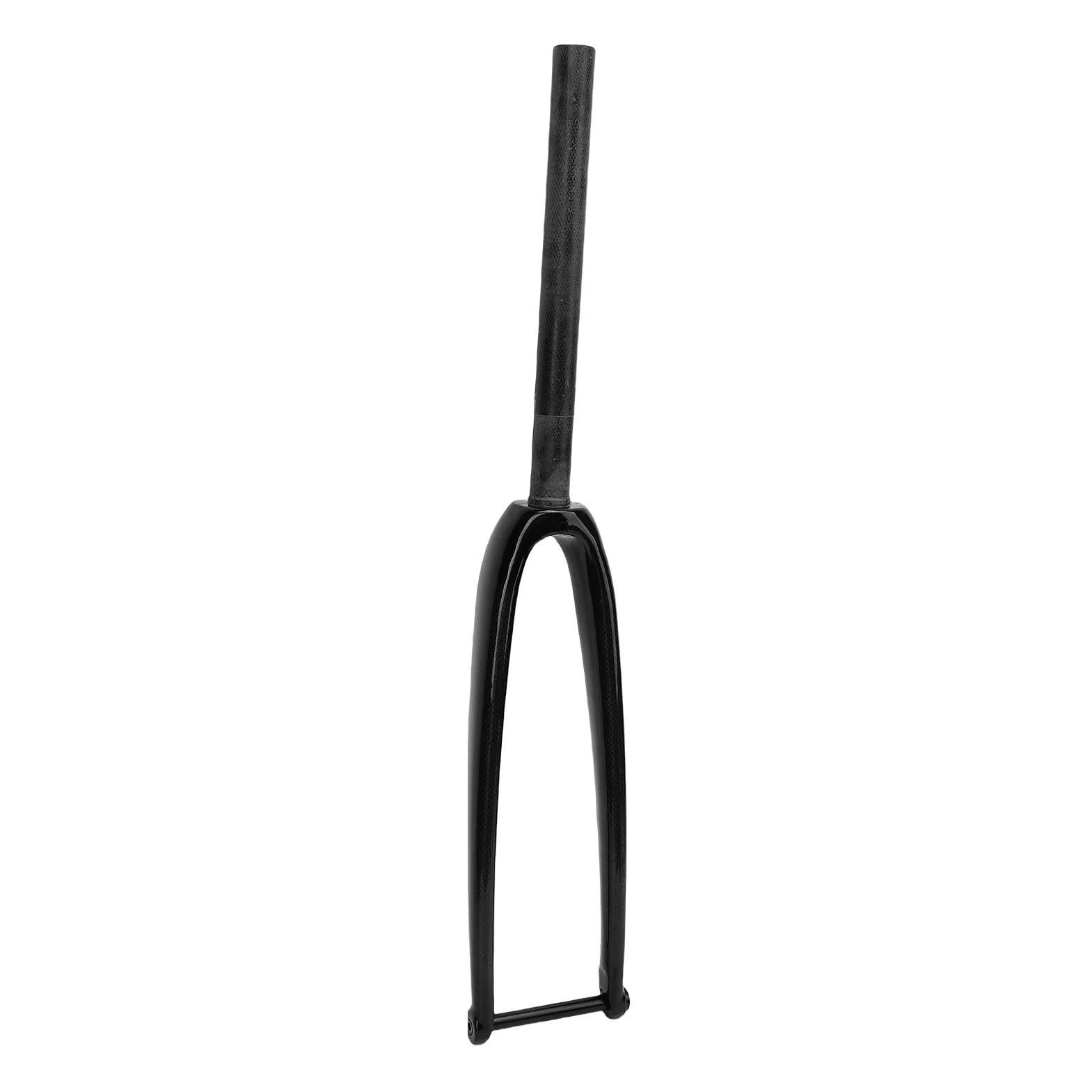 Horquilla Delantera para Bicicleta de Carretera, Horquilla Delantera para Bicicleta con Freno de Disco de Fibra de Carbono 28C Eje pasante 3K Brillo para Montar