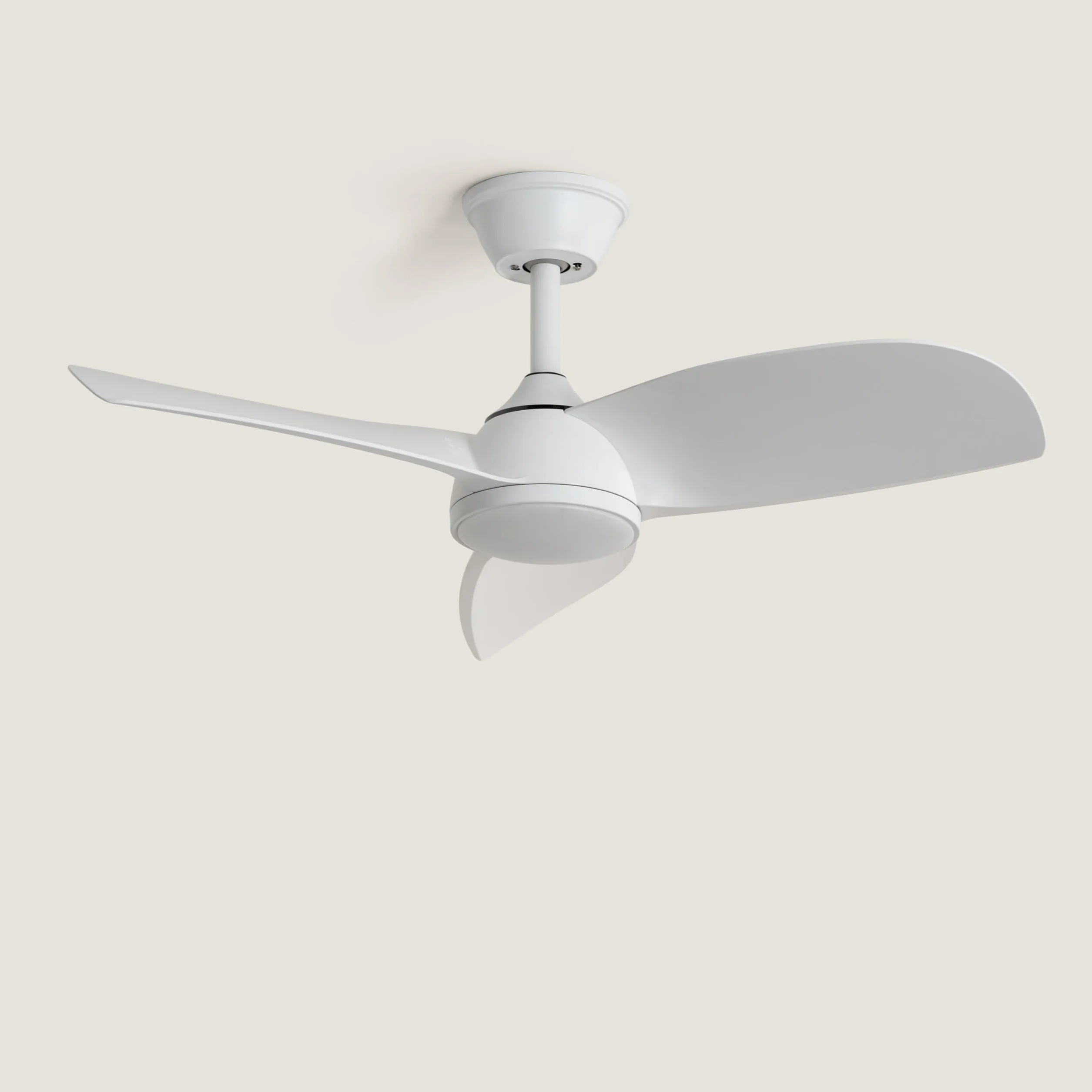 LEDKIA LIGHTING Ventilador de Techo Poros Evo Blanco 90 cm LED CCT Motor DC 30W 6 Velocidades Mando