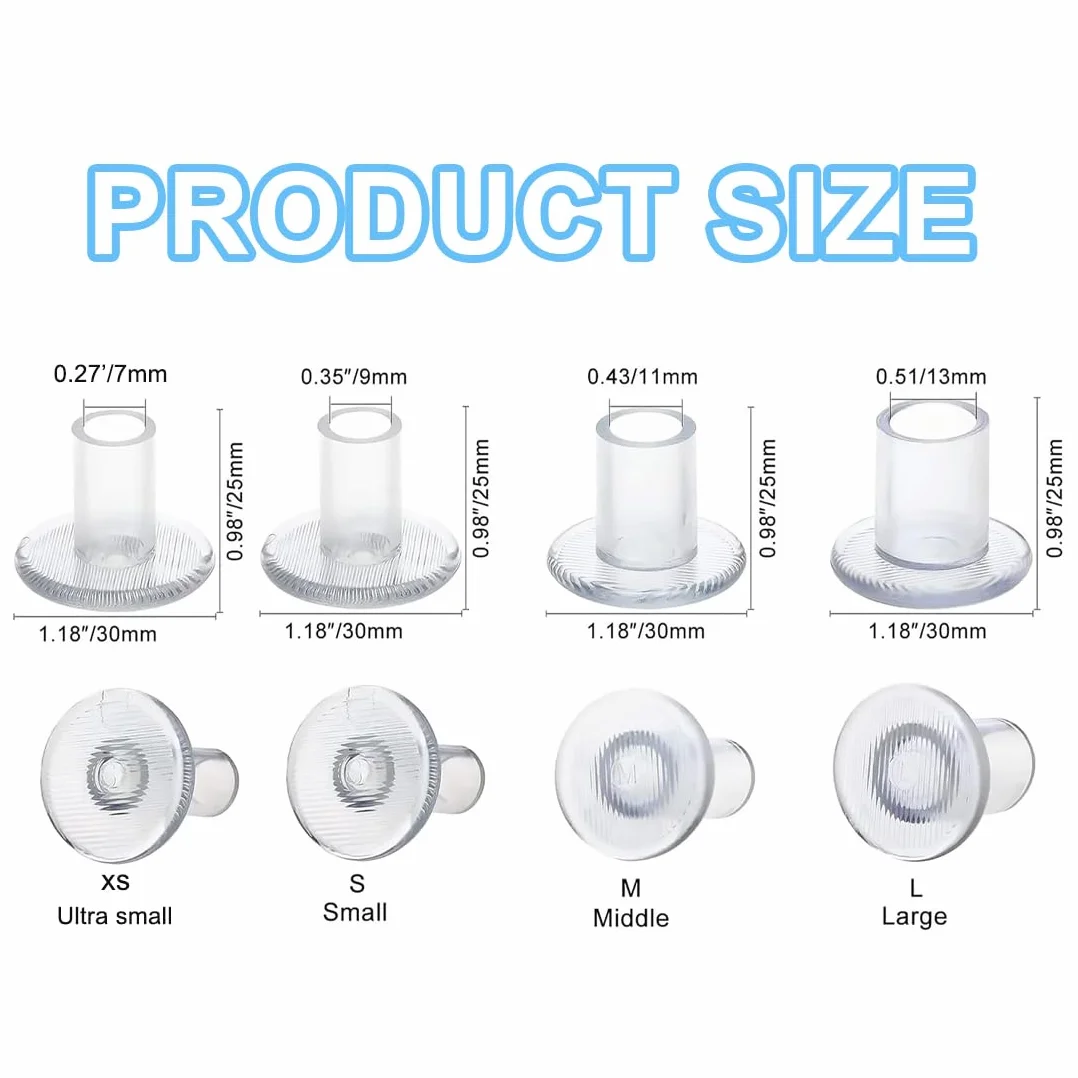 Cubre Tacones Boda Transparentes 8 Pares Protectores Tacones Alto Mujer 7 mm 9 mm 11 mm 13 mm