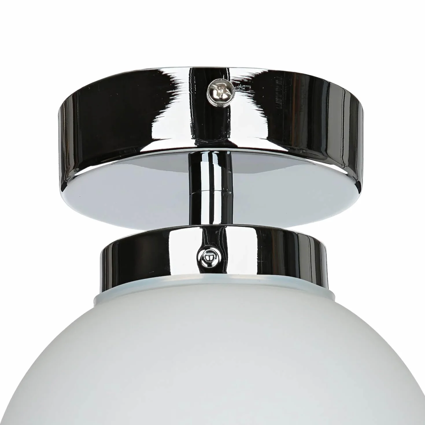 Lámpara de techo bola metal y cristal cromado 1x G9 intercambiable para baño pasillo iluminación atemporal compacta