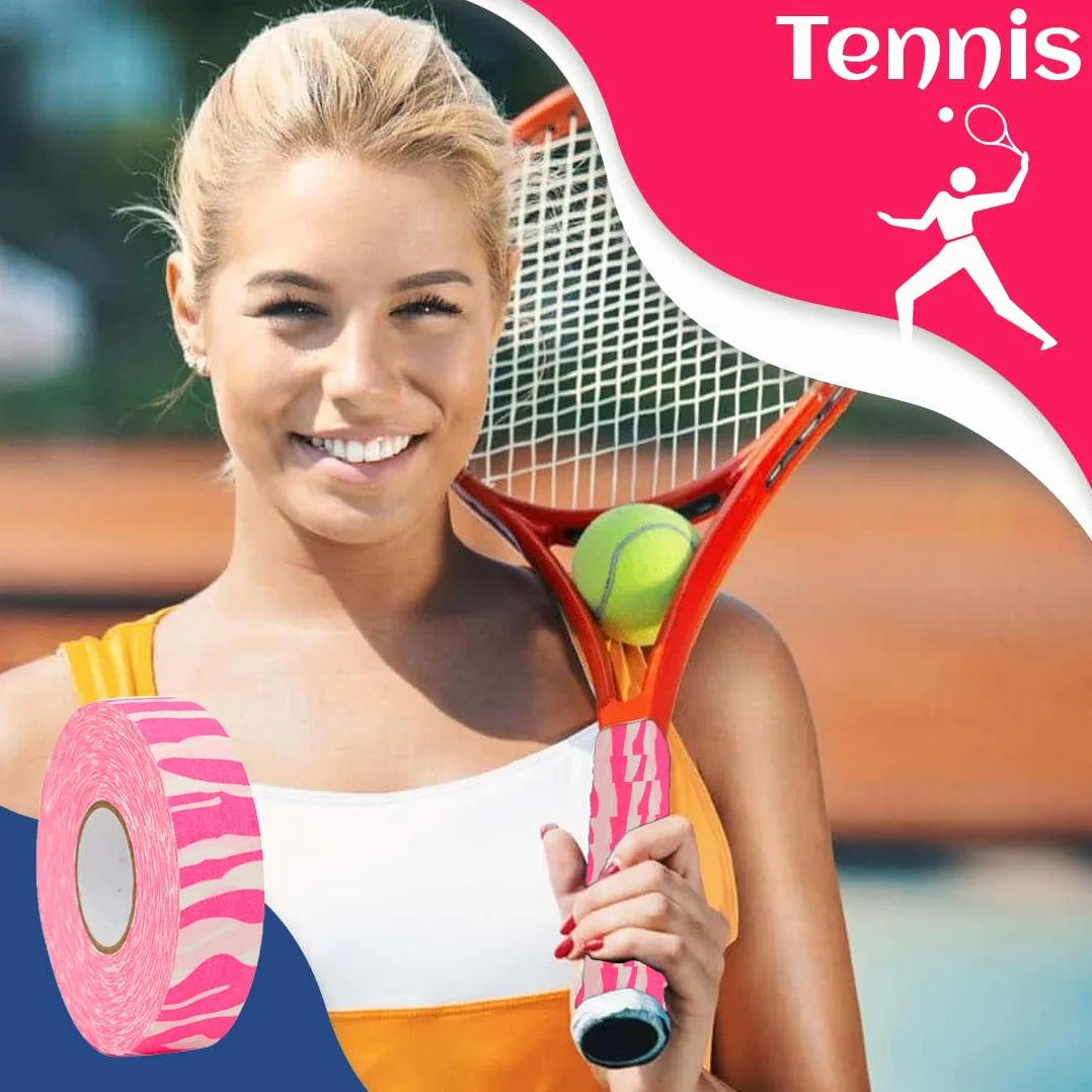 NHQ Cinta de Hockey,Cinta de Palo de Hockey,Cinta Adhesiva de Camuflaje para Raquetas de Tenis,Cinta Antideslizante y Autoadhesiva para Hockey Sobre Hierba,2,5 Cm*25 M