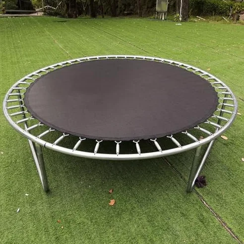 Alfombrilla de repuesto para cama elástica con trabillas de gancho y herramienta de resorte para una fácil instalación y mantenimiento, resistente a la intemperie para todas las edades