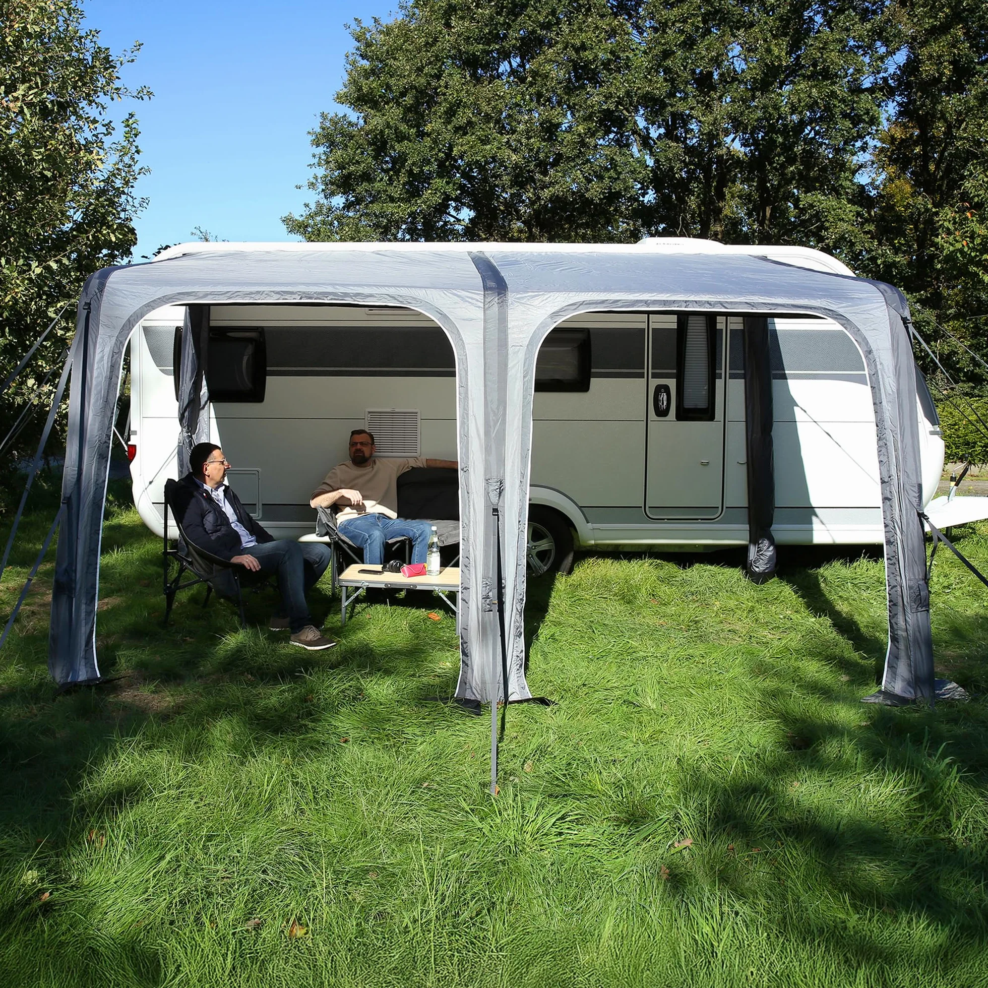 your GEAR Porto Air – Toldo hinchable – Toldo – Toldo de viaje – Toldo para caravana (gris, 420 x 270 cm)