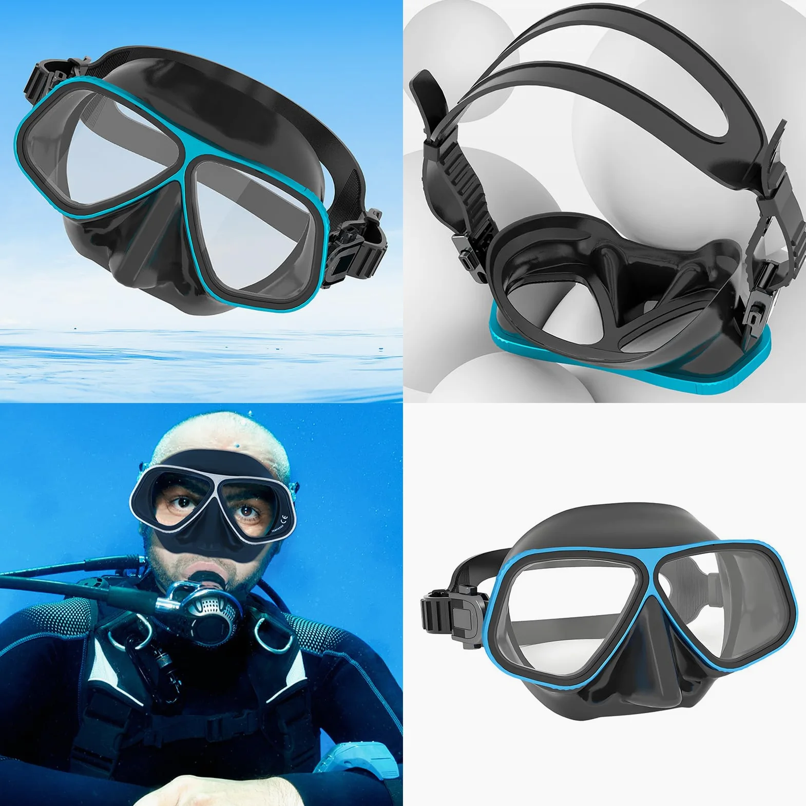 Diadema ajustable con revestimiento protector para gafas, cómodo sellado, para adultos, jóvenes, entrenamiento, buceo