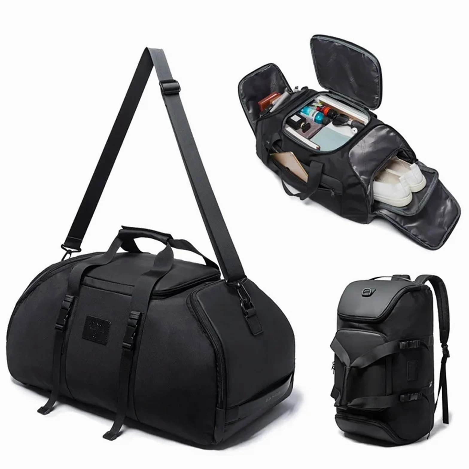 Bolsa Deporte Bolsa de Gimnasio for Hombre, Maleta, Mochila multifunción, Grande, Impermeable, Antimanchas, Bolsa Lona, ​​Bolsas Equipaje Mano Viaje