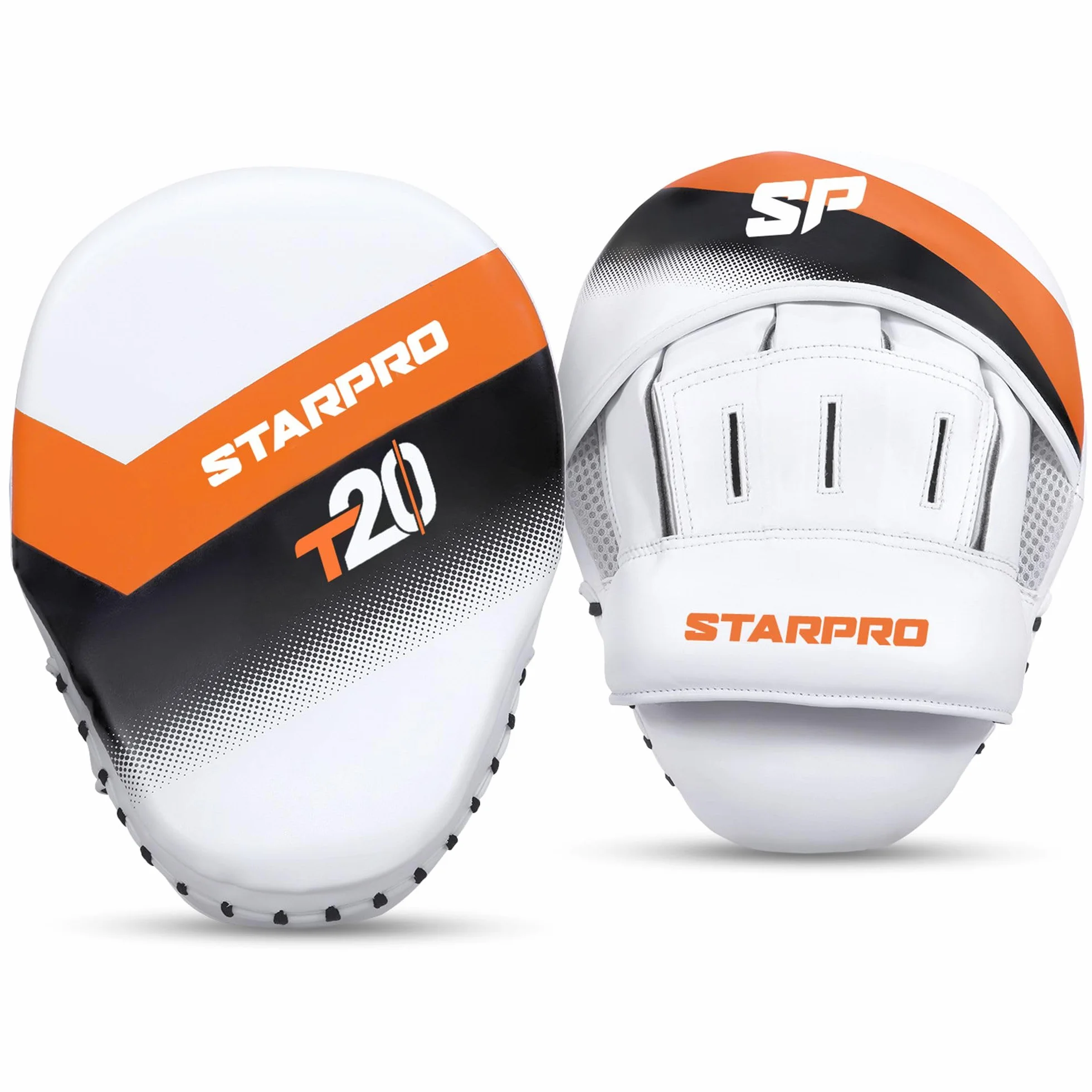 Starpro T20 Manoplas Boxeo Cuero sintético Almohadillas Entrenamiento Boxeo MMA Kickboxing