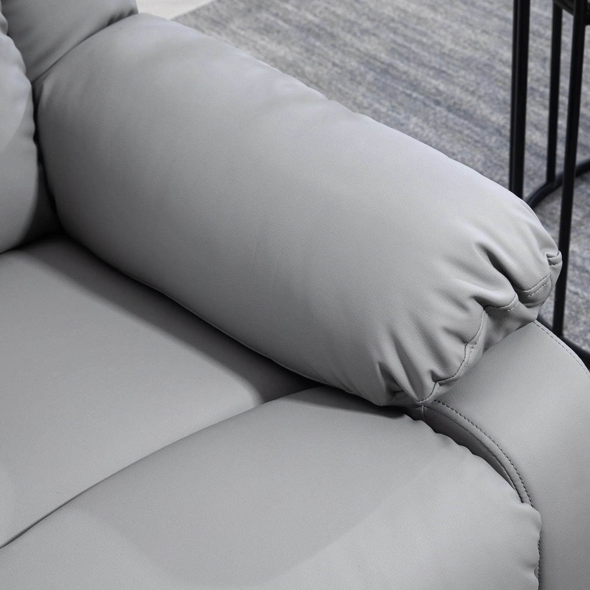HOMCOM Sillón Relax Reclinable Eléctrico Levanta Personas con 8 Punto de Masaje Calor Lumbar Gris