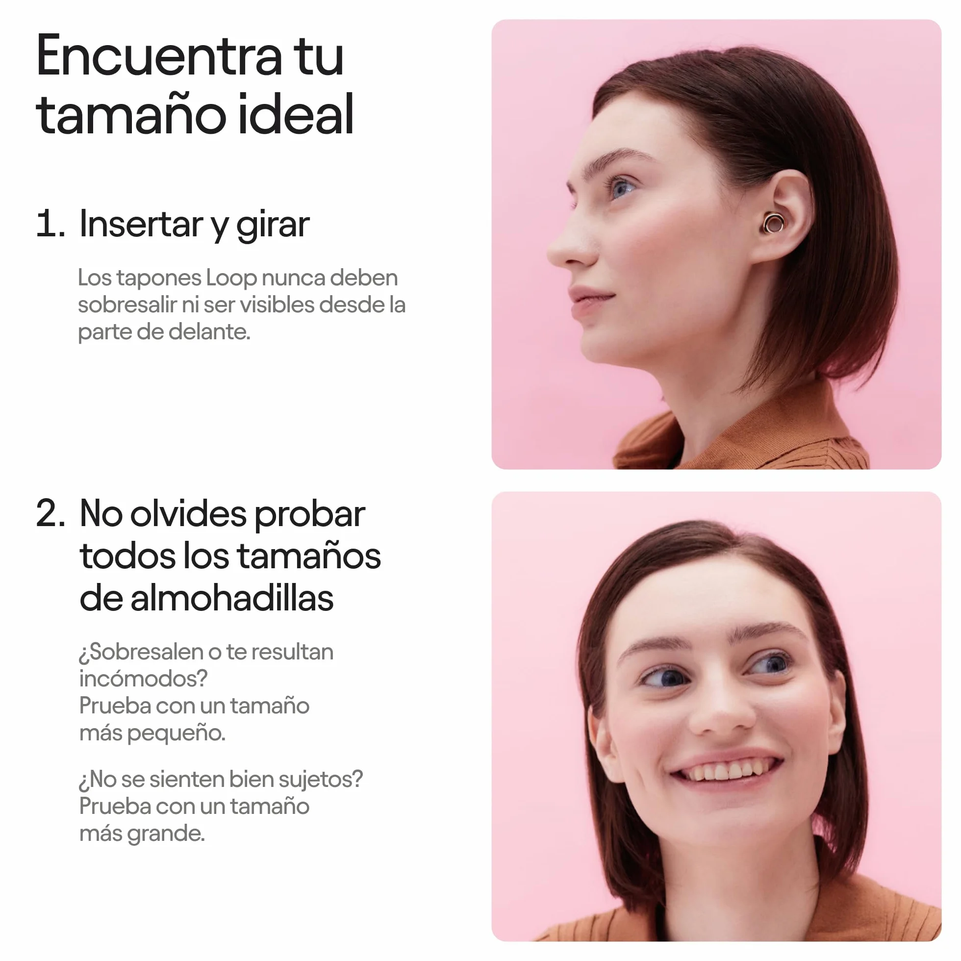 Loop Experience 2 Tapones para los oídos - Protección auditiva certificada - Reducción del ruido de 17 dB (alta fidelidad)