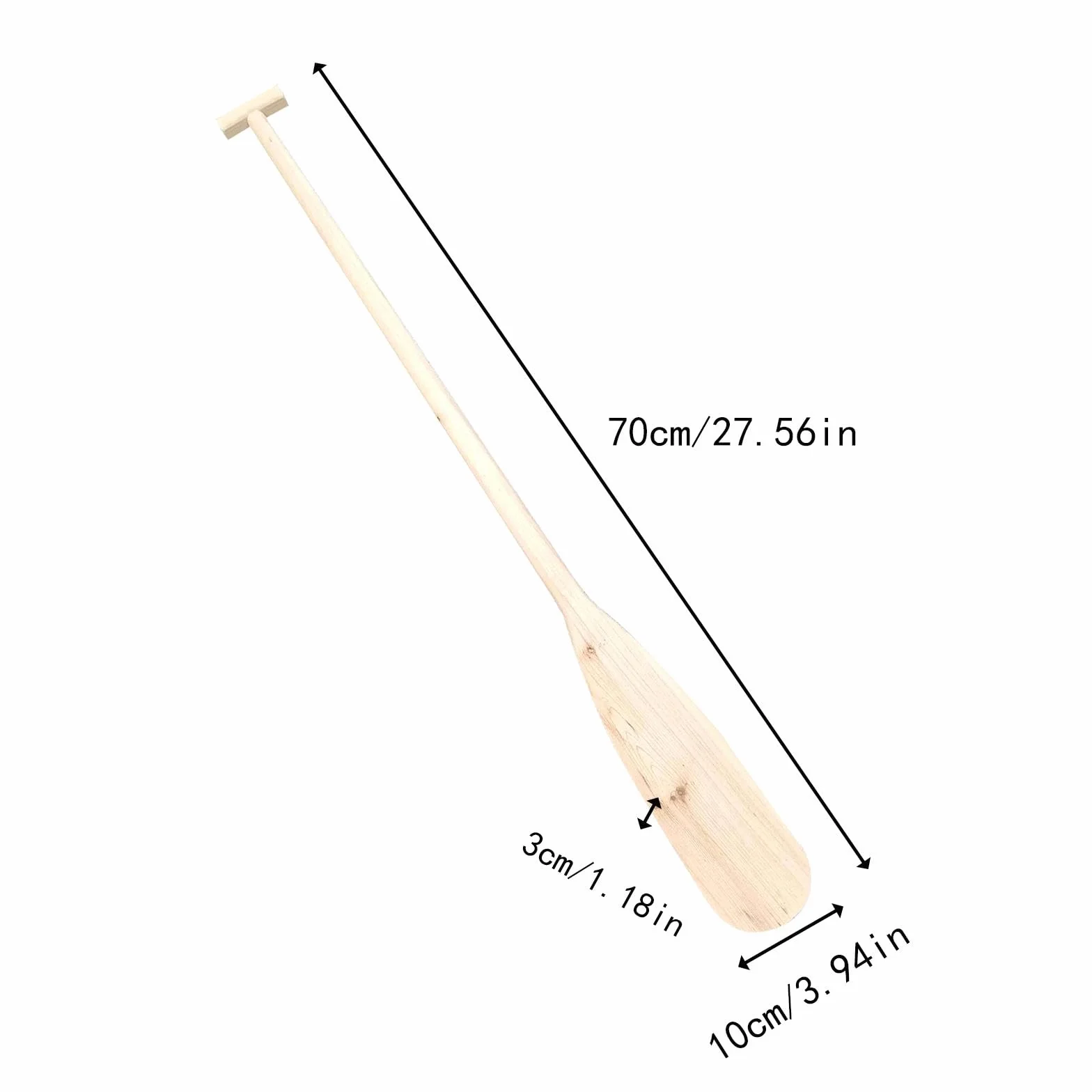Remo de Madera para Canoa Diseñado para Deportes Acuáticos Pala de Madera Portátil con Empuñadura Cómoda Adecuada para Bricolaje Y Decoración del