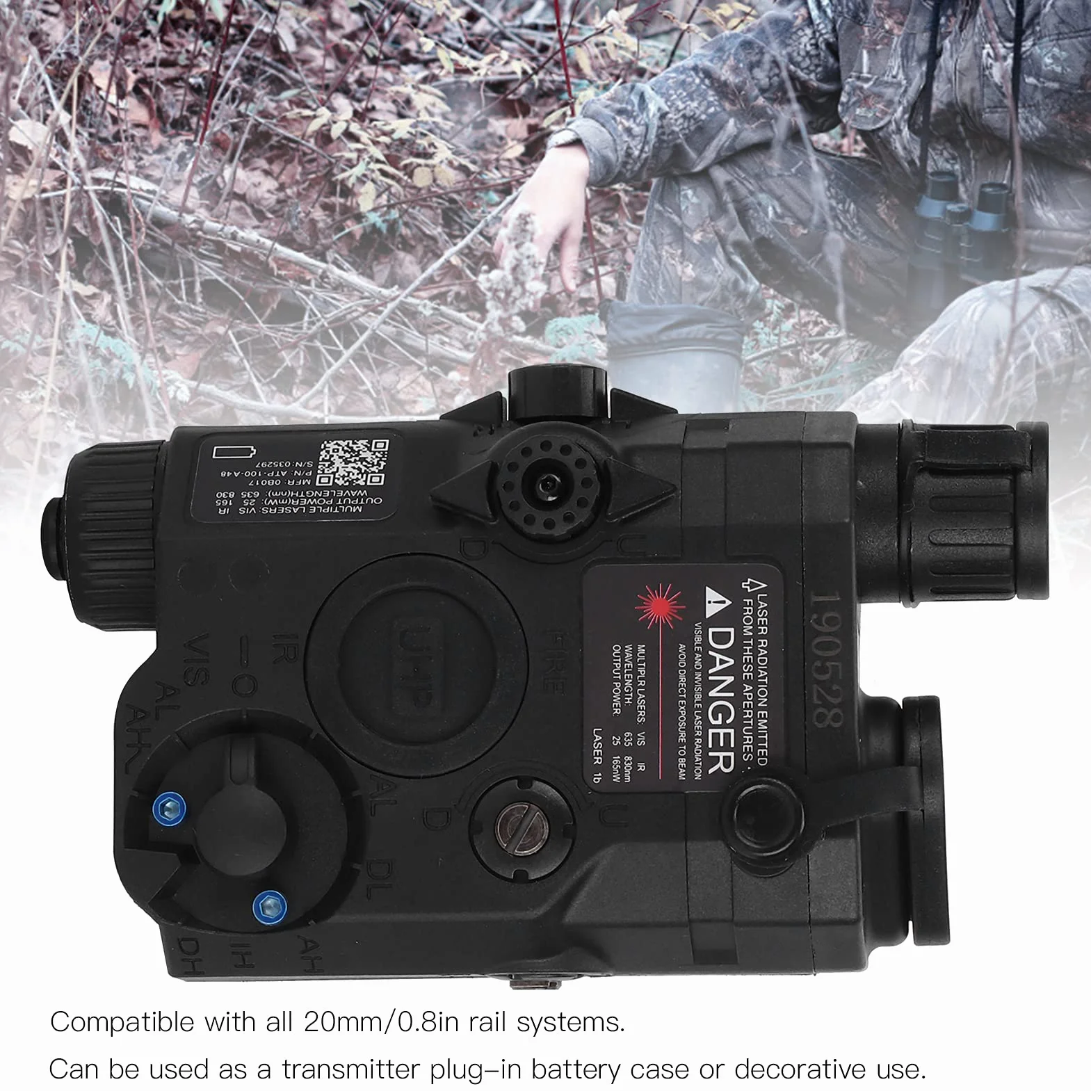 Fafeims Airsoft Box EX403 Negro - Maletín para Armas de Airsoft, Modelo Inofensivo sin Función, Funda para Baterías y Accesorios, Ideal para Paintball y Simulación Militar, Compacto y Dura