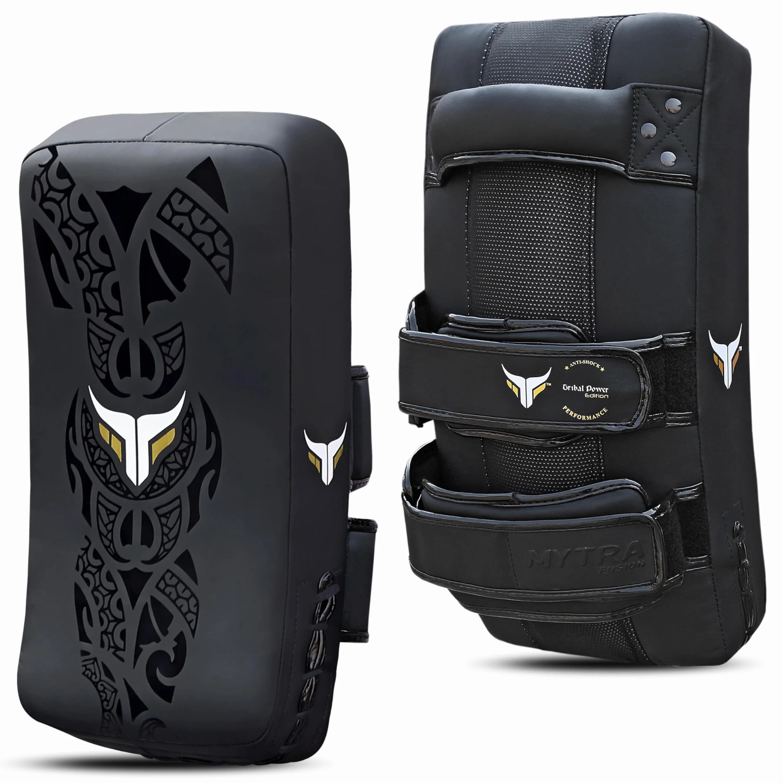 Mytra Fusion paos Muay Thai Curved paos Patadas MMA, Kickboxing, Artes Marciales, Karate Puñetazos Boxeo Entrenamiento Pads