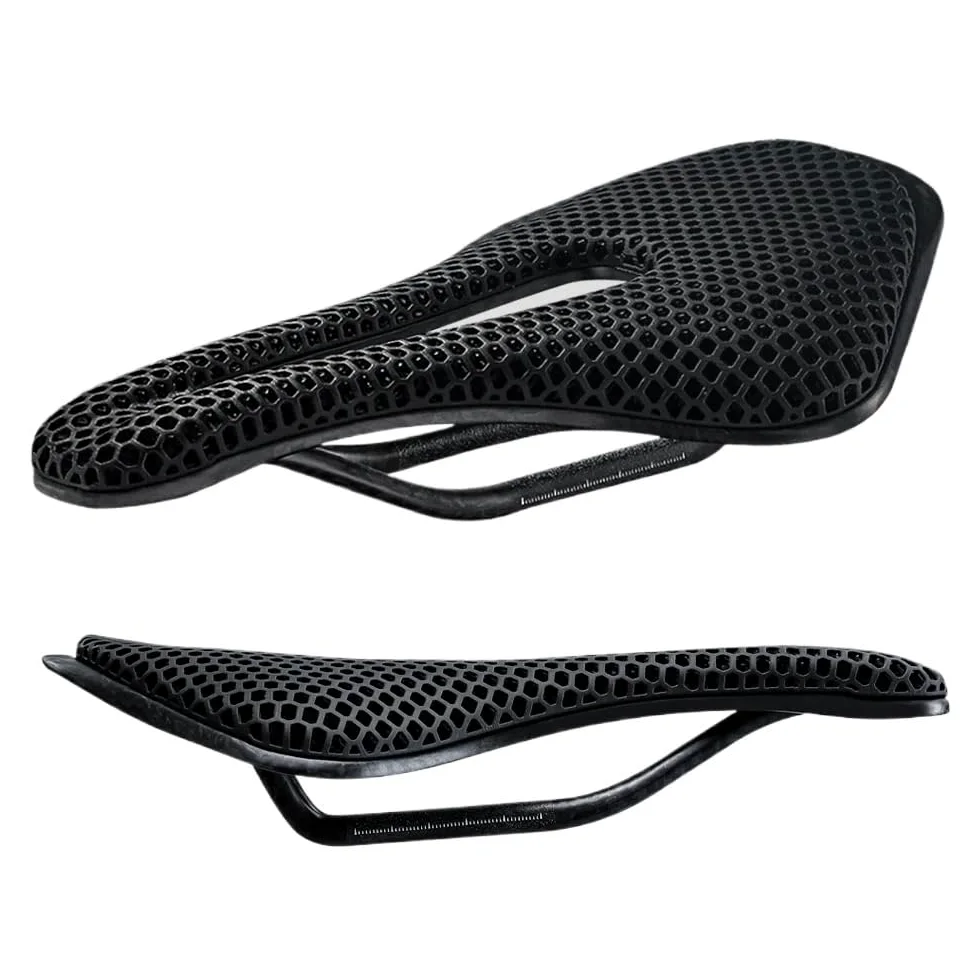 Asiento Bicicleta,Sillin Bicicleta MTB Sillín de Bicicleta RYET Impreso en 3D, Ultraligero, Fibra Carbono, Hueco, cómodo y Transpirable, for montaña, Grava Carretera