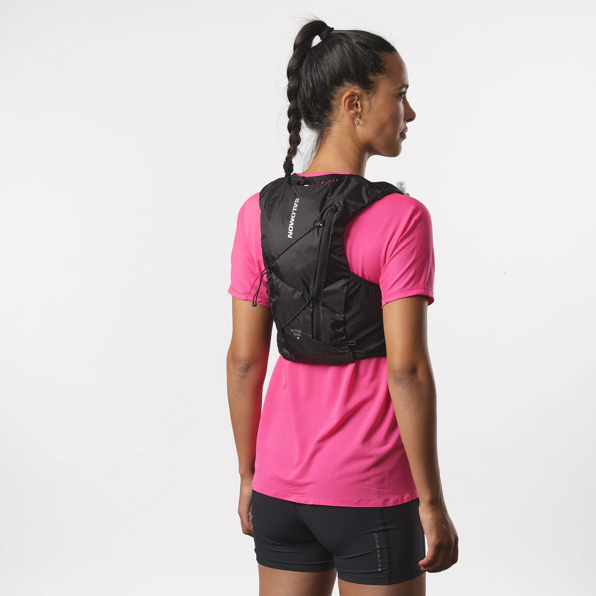 Salomon Active Skin 4 Chaleco Trail con Bolsillos Pecho de Hidratación y SensiFit