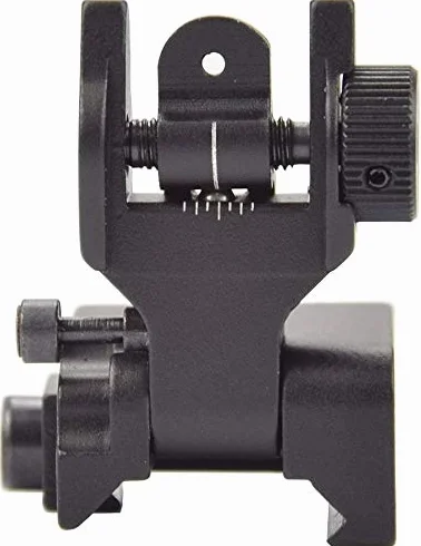Flip Sight, Compatible con Picatinny y Weaver Rails, Vista Plegable