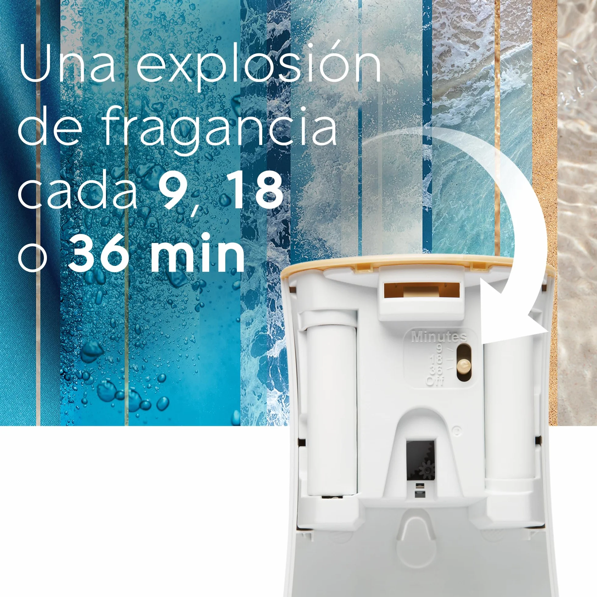 Glade Ambientador Automático Lavanda con Aceites Esenciales 2 Recambios