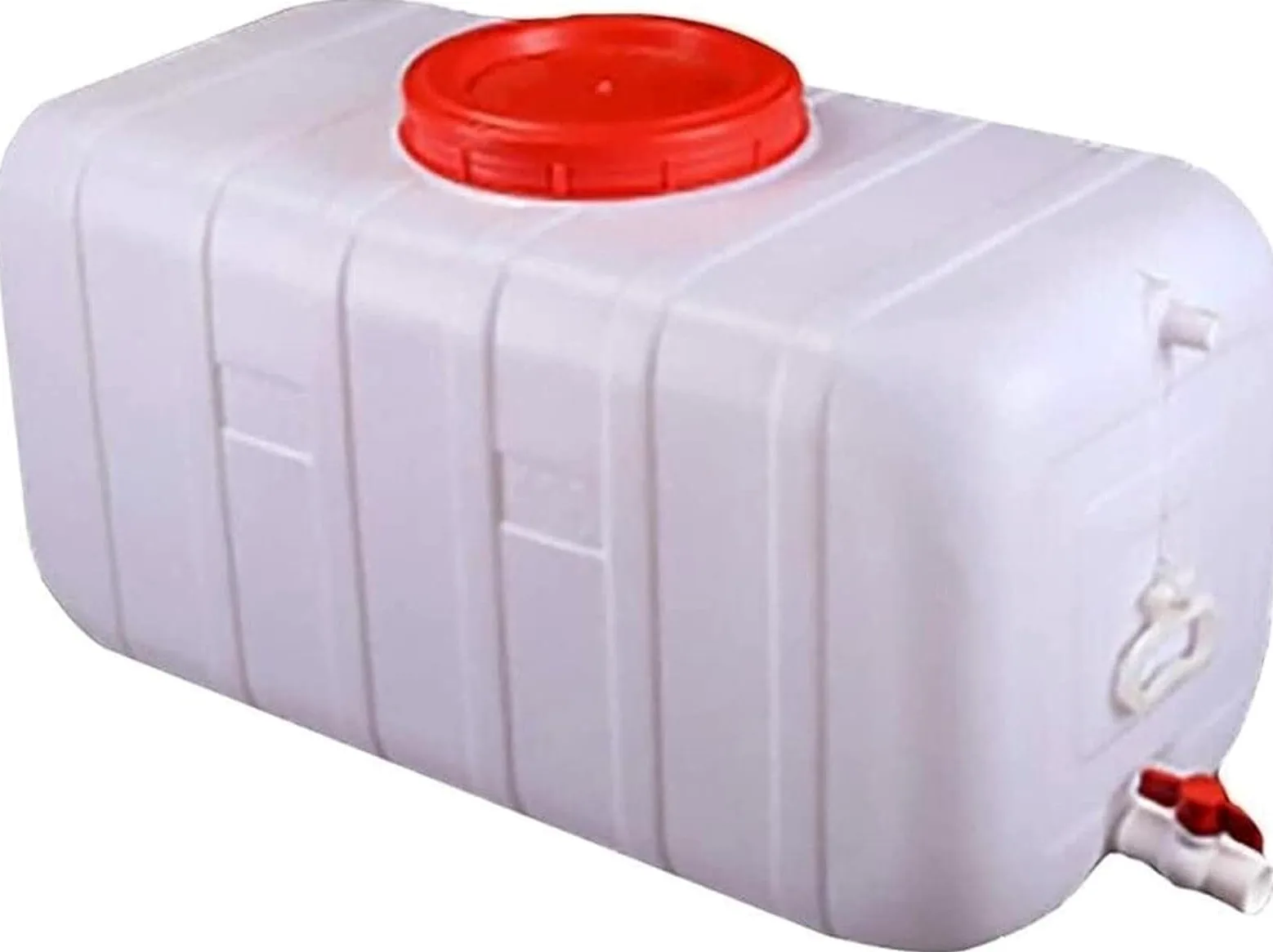 Tanque de almacenamiento de agua de plástico ecológico de gran capacidad con grifo, recipientes de grado alimenticio para acampar al aire libre y soluciones de hidratación saludables