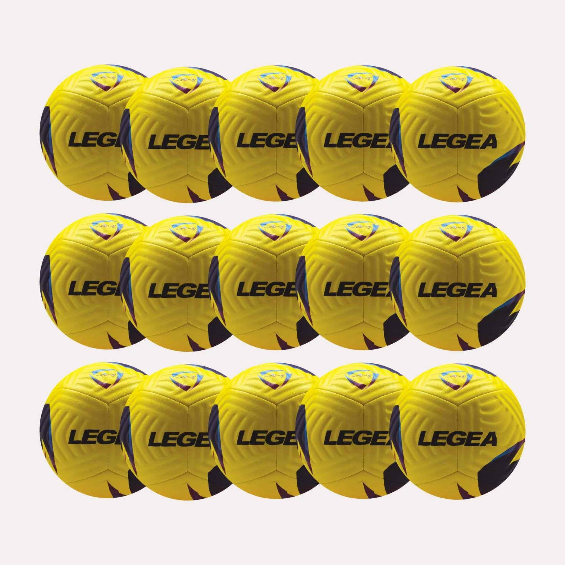 LEGEA Balón de fútbol superior 3 primeros patadas pack 15 balones de deporte niños hasta 9 años