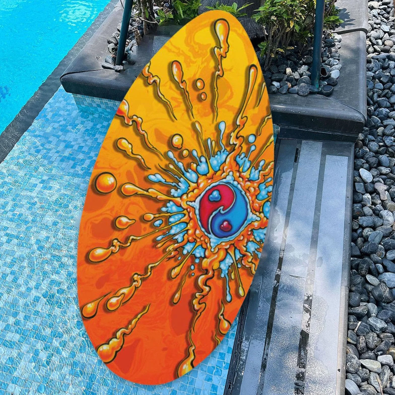 Skimboard, Tabla de Surf, Tobogán de Playa, Tabla de Surf Antideslizante de, Skimboard de para Todos Los Adolescentes Que Practican Skimboarding Y, Vistoso