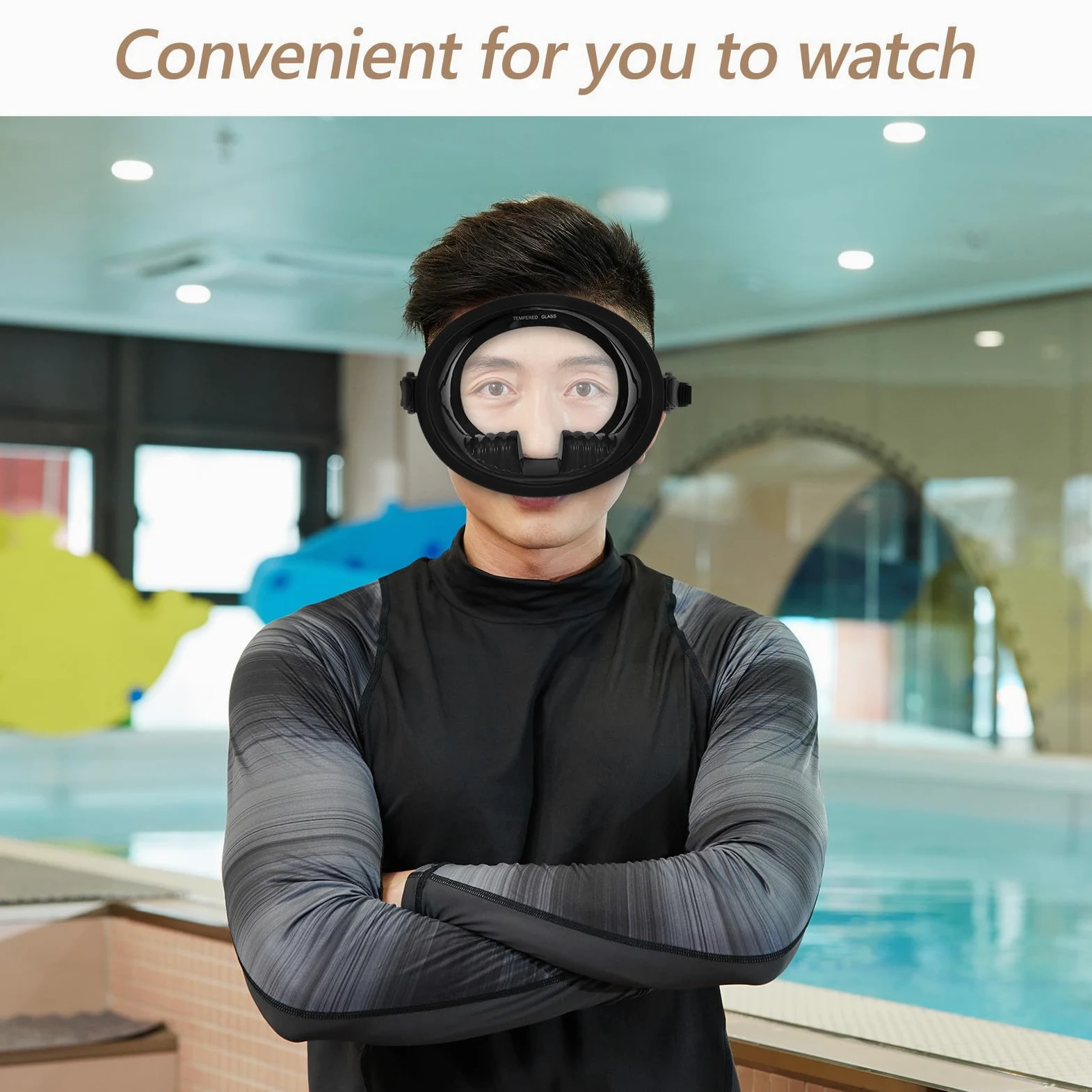 GLEAVI Gafas de Buceo Antivaho Profesionales Silicona y Vidrio Templado para Natación y Snorkel Amplio Ángulo de Visión y Protección contra Filtraciones