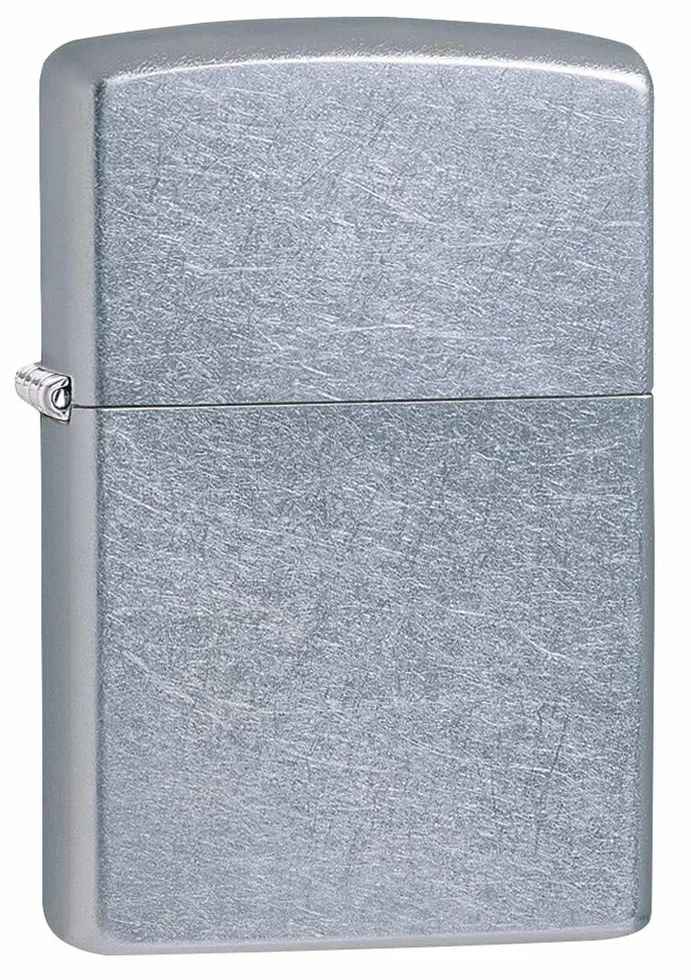Zippo Encendedor a Prueba de Viento Street Chrome Recargable Estuche de Regalo Metal