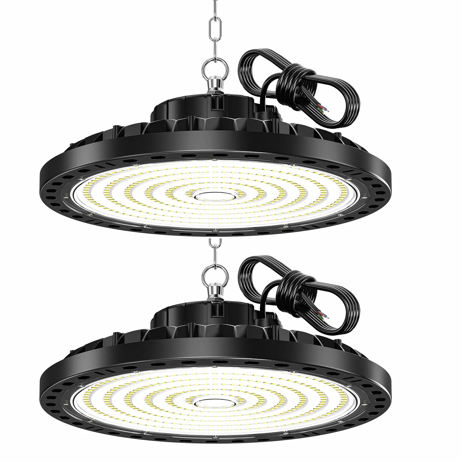 UFO Lámpara de Alta Bahía LED 200W 20000LM 6500K IP65 Impermeable para Garaje Fábrica Taller