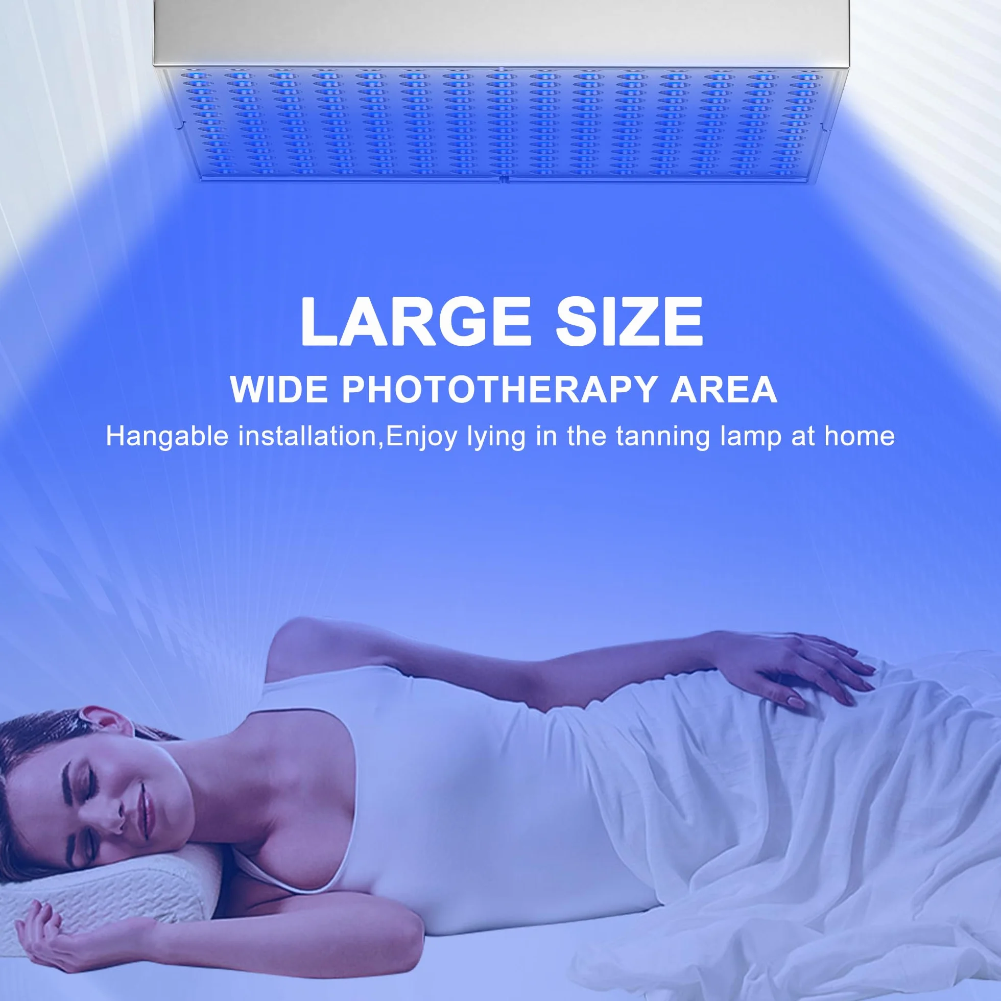 Lámpara de bronceado Solarium portátil 225 LED soporte ajustable plegable para cara y cuerpo