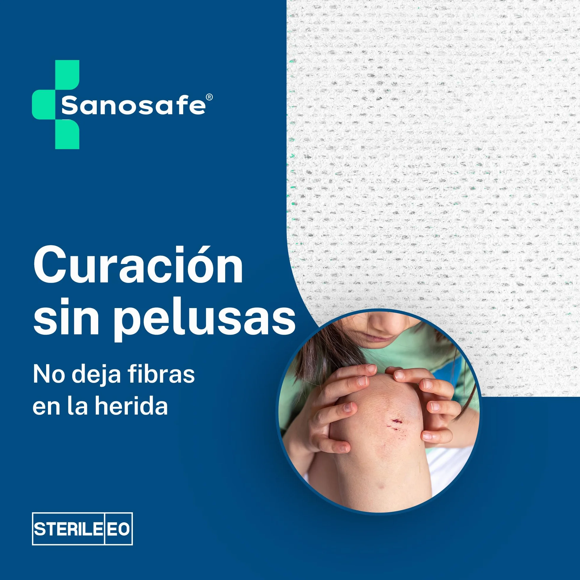 Gasas Estériles no tejidas 10x10 cm 100 unidades para el cuidado de heridas