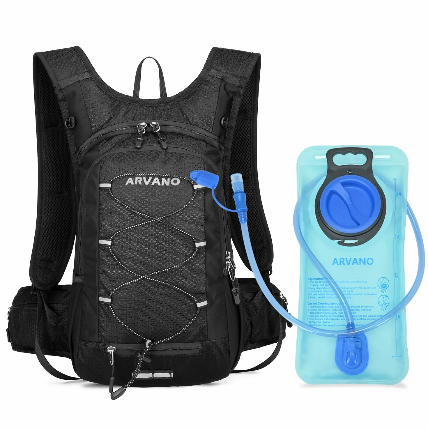 Mochila de Ciclismo MTB, 15L Ligera Mochila Bicicleta Montaña Mochila Bici para Hombre Mujer, Pequeño Mochila Deporte para Esqui, Senderismo, Moto Enduro