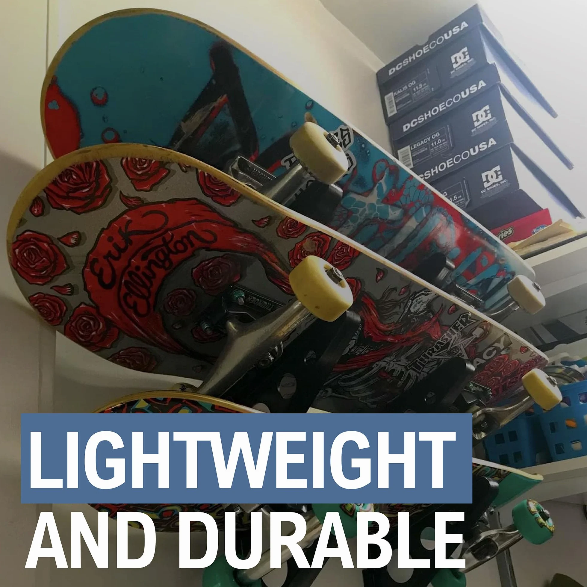 StoreYourBoard Bastidor de skateboard 3 tablas