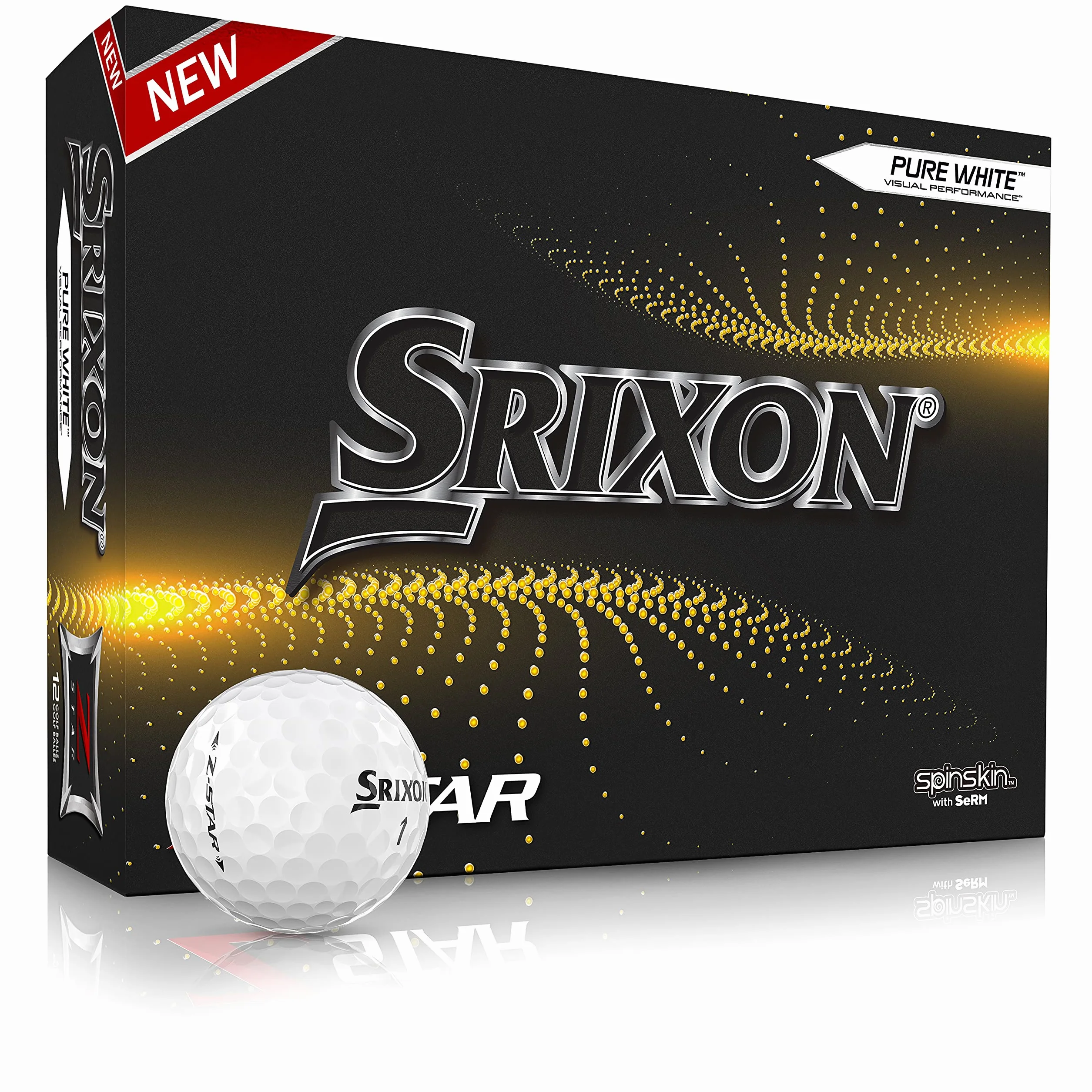 Srixon Z Star 7 Tour White 4 piezas Uretano bolas de golf docena