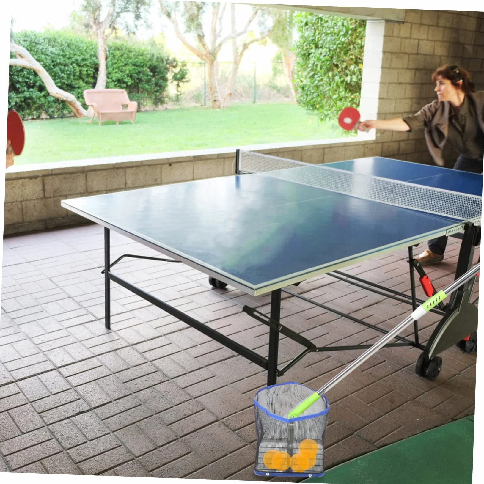 Toddmomy Recolector de Tenis de Mesa Recogedor de Bolas de Alta Capacidad Acero Inoxidable