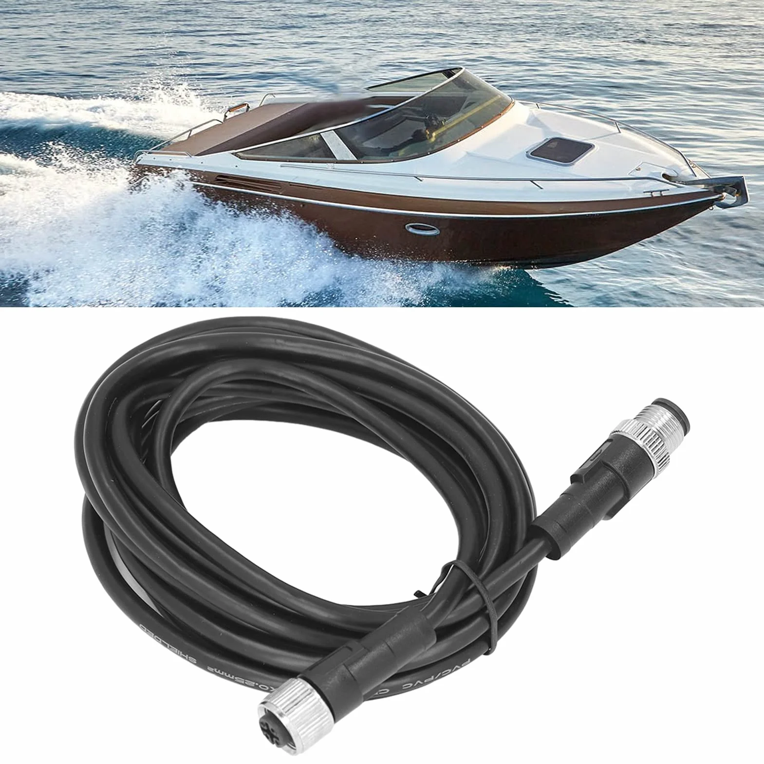 Cables de maletero marinos universales Accesorios de yachting Cables NMEA 2000 para reemplazar Lowrance Simrad B&G Navico Networks (3 metros)