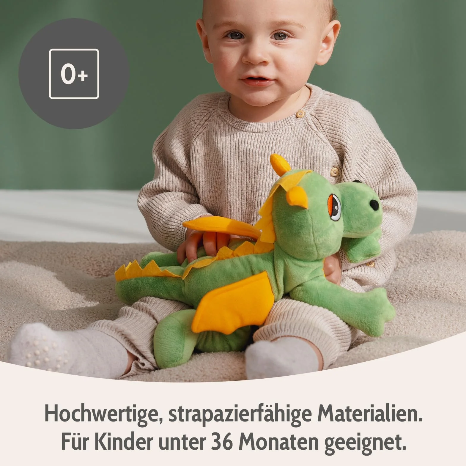Habibi Plush Calor Dragón Verde