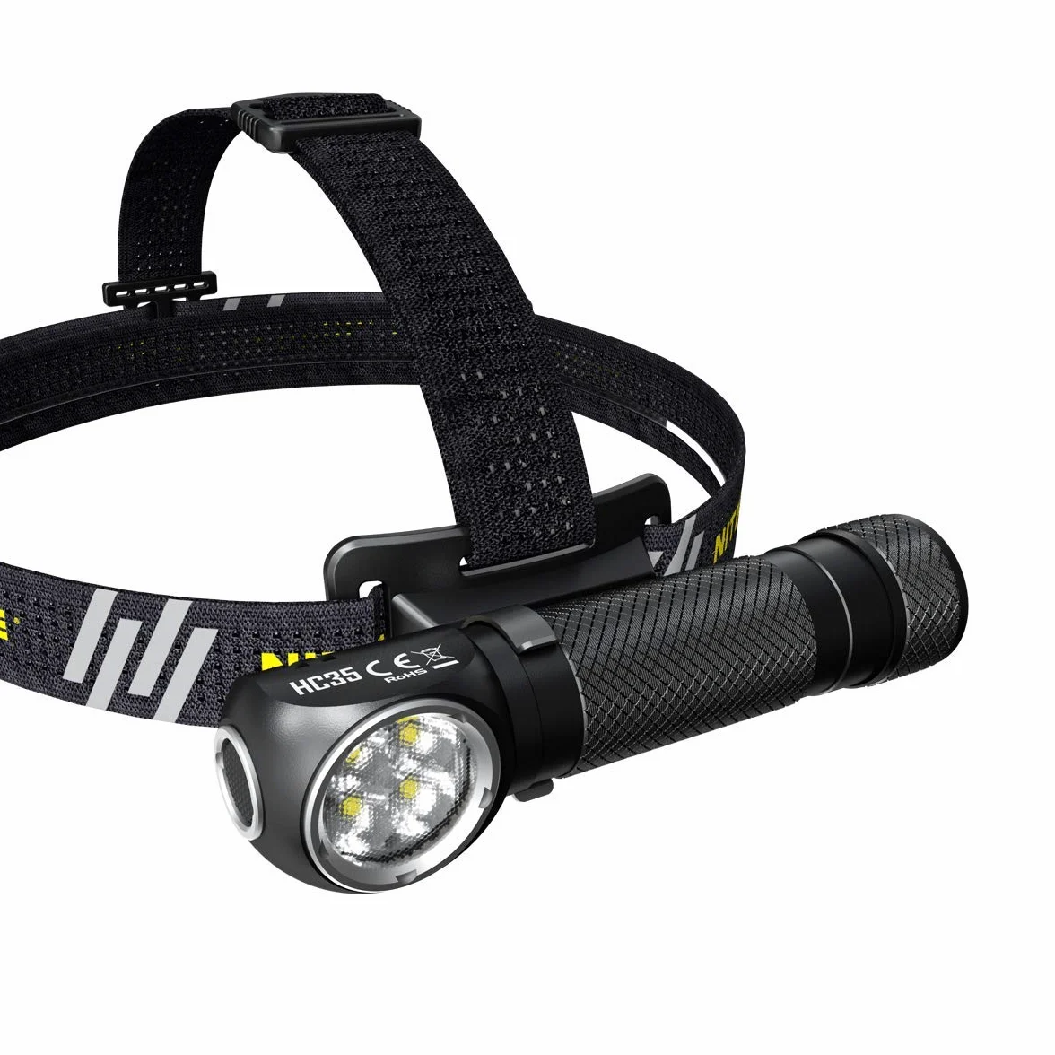 Nitecore HC35 - Linterna LED recargable - 2700 lúmenes - Incluye batería y cable de carga micro USB Eco-Sensa