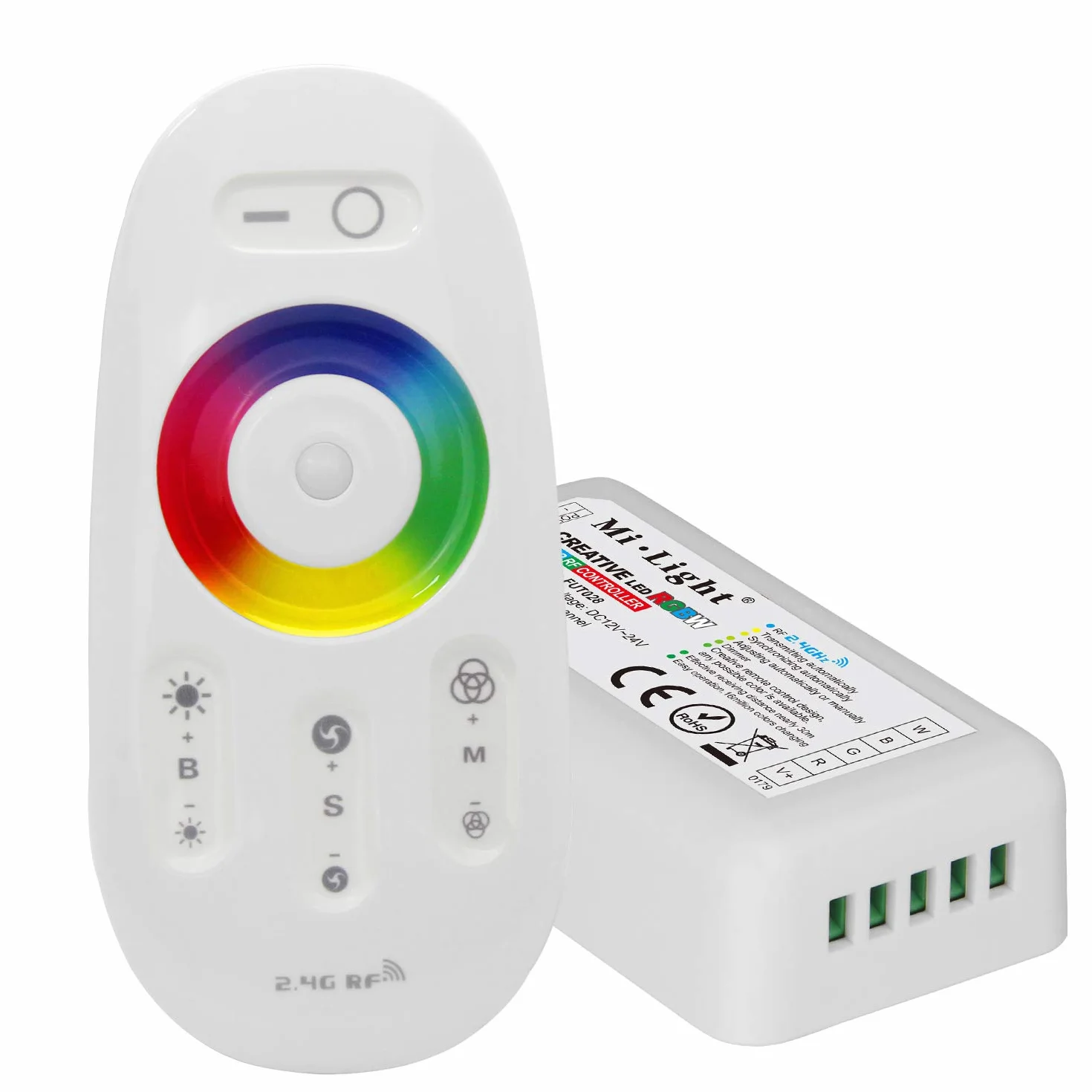 Control Remoto LED 2.4GHz RF para Tiras LED RGBW Milight Miboxer fut027